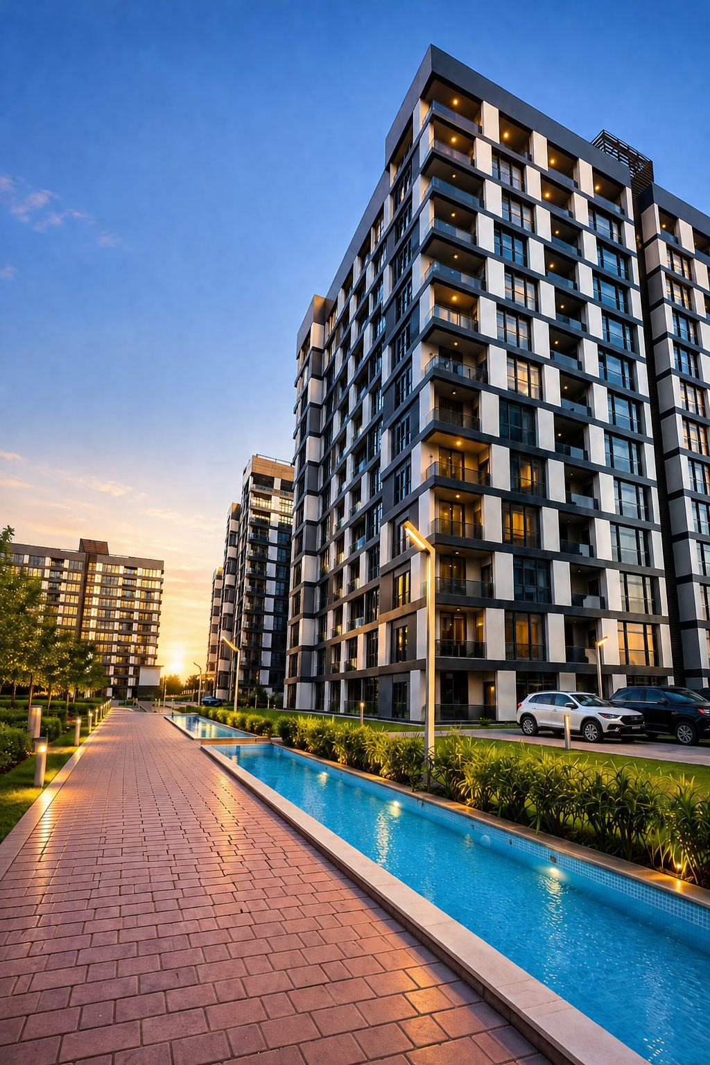 Baghdad Residences at twilight